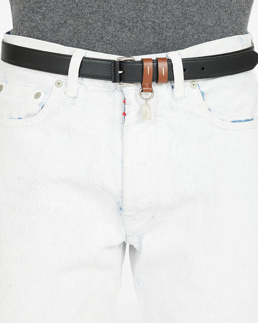 现货 THS-无 M6家 荔枝纹小牛皮细款腰带 CR234 商品图2