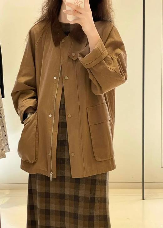 【高品质私服】【IC棉麻帆布夹克外套】色彩质朴柔和 还原复古猎装风格 挺括有型G1056-CC【无标出货 介意慎拍】 商品图1