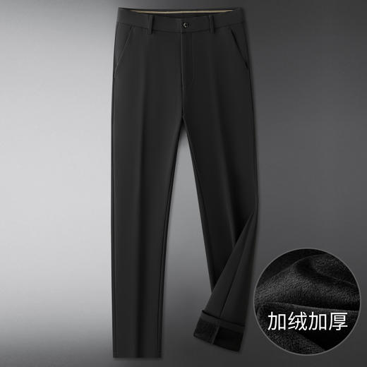 【DKP】【超大码】大依优型秋冬新款免烫休闲加绒裤男加大码宽松西裤肥佬商务弹力 商品图7
