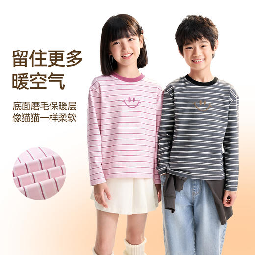 男女童圆领长袖针织衫秋季新款安奈儿童装EM531505 商品图3