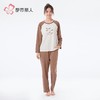 都市丽人睡衣26支CVC单面睡衣女士家居服长袖长裤棉质套装LHH2P1 商品缩略图1