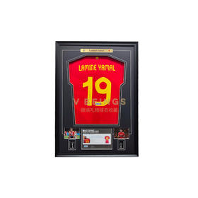 收藏系列 亚马尔 西班牙队19号 32/50 亲笔签名球衣 132553