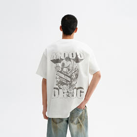 CHINISM赤尘 卡皮巴拉t恤男夏季新品创意印花短袖宽松男生五分袖