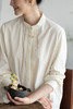 牧衣游原创 打条汉麻棉净色衬衫古朴禅意新中式上衣茶服 梨花梦 商品缩略图5