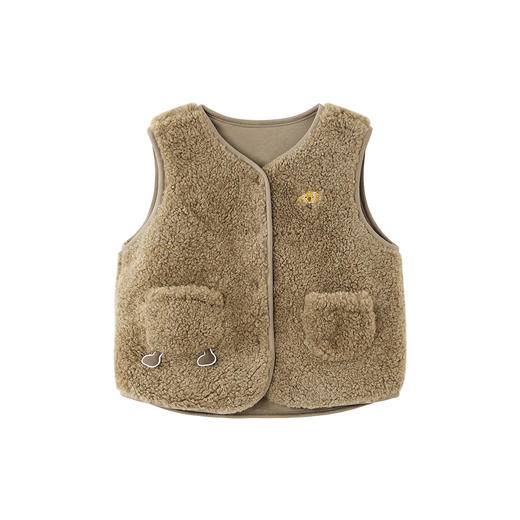 英氏男女童宝宝马甲秋冬新款坎肩外穿背心加绒保暖婴幼童马夹上衣 商品图4