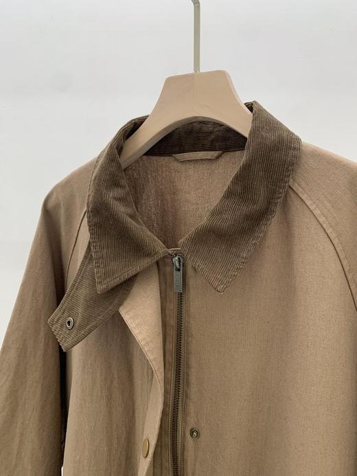 【高品质私服】【IC棉麻帆布夹克外套】色彩质朴柔和 还原复古猎装风格 挺括有型G1056-CC【无标出货 介意慎拍】 商品图12