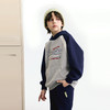 【MQD】小灯塔男大童秋季新品学院风插肩袖卡通撞色连帽卫衣 商品缩略图3