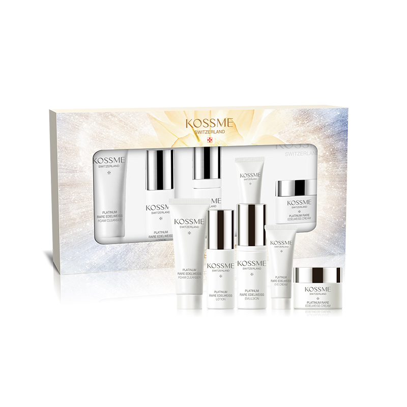 KOSSME蔻诗弥花菁萃洁面水乳霜眼霜旅行礼盒装