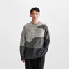 CHINISM赤尘 灰色圆领毛衣男秋冬新款慵懒撞色男士圆领针织衫上衣 商品缩略图0