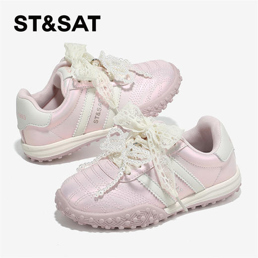 【童鞋】星期六精致双蝴蝶结运动防滑女童阿甘鞋SSD3191U2V 商品图4