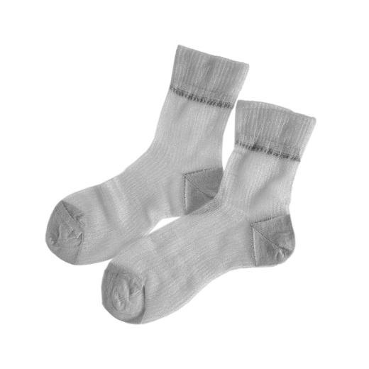 雀说3双装芭蕾风袜子女夏薄款透气蕾丝中筒袜凉感玻璃丝水晶袜诸暨百搭女袜 商品图4