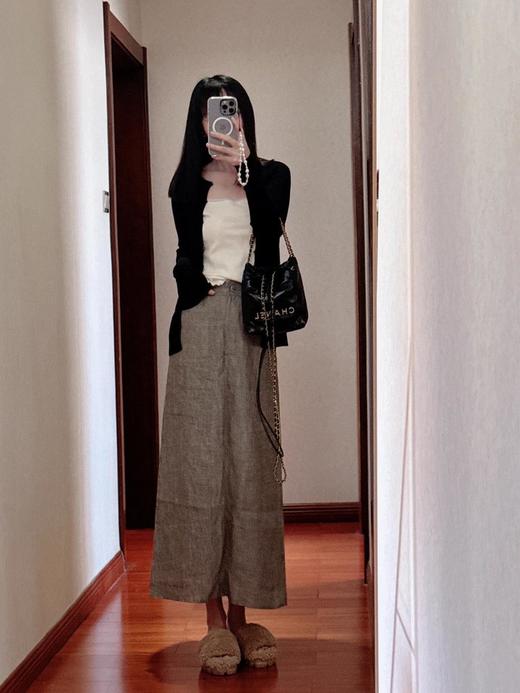 【高品质私服】【IC水洗亚麻平布半身长裙】自带阔度舒适感爆棚，上身舒适感绝佳G0913-CC【无标出货 介意慎拍】 商品图4