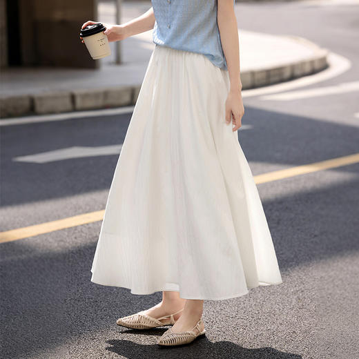 【08/12新品】熙世界法式提花镂空针织衫女2025年早秋新款气质串珠圆领罩衫上衣 商品图4