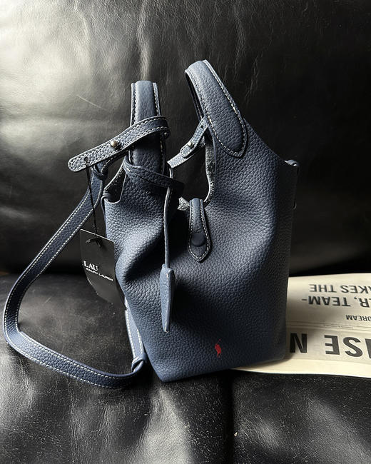 单品包邮现货 THS-限时 RL马球家  Polo play系列皮革小号托特包 水桶包 3色 CQ1409 商品图11