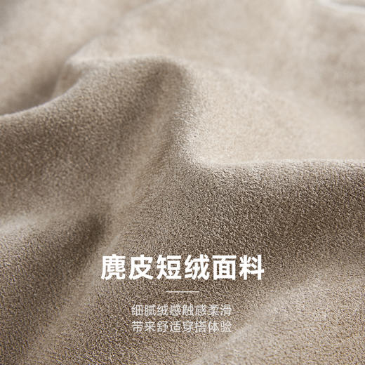 CHINISM赤尘  灰色麂皮短绒绣花棒球夹克男秋季新款美式工装外套 商品图1