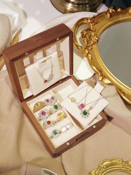 米妮自留款·原胡桃实木随身携带精品收纳首饰盒（现货） 商品图10