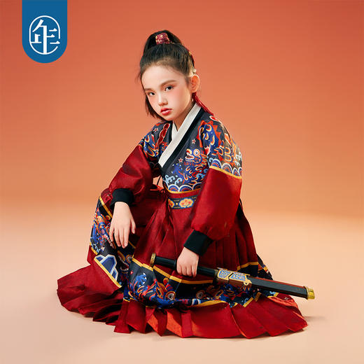 【夜舞鱼龙飞鱼服】年衣童装儿童汉服25秋季新款改良版飞鱼服新中式夜舞鱼龙飞鱼服 商品图1