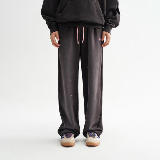 CHINISM折扣季 水洗泼墨纯棉休闲裤男2025春季新款卫裤直筒裤子 商品图0