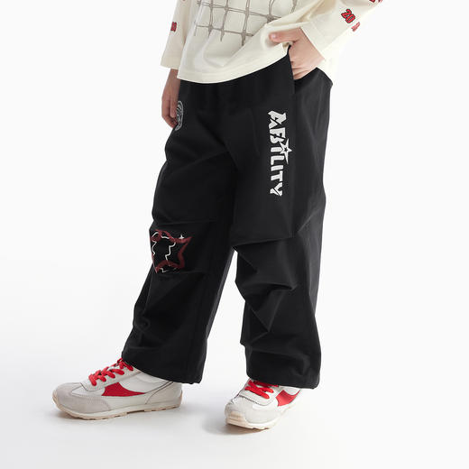 【MQD】童装男童工装裤三防春秋装款儿童阔腿裤潮酷伞兵裤长裤 商品图2