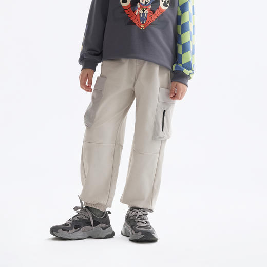 【MQD】童装男童裤子2025春装新款儿童针织裤工装裤运动裤休闲长 商品图2