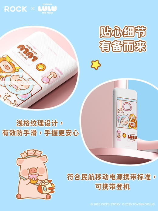 ROCK 罐头猪LULU P62 Pro移动电源10000mAh 商品图5
