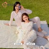 都市丽人睡衣泡泡绵2.0睡衣女士家居服长袖长裤牛奶丝套装LHH2P3 商品缩略图1
