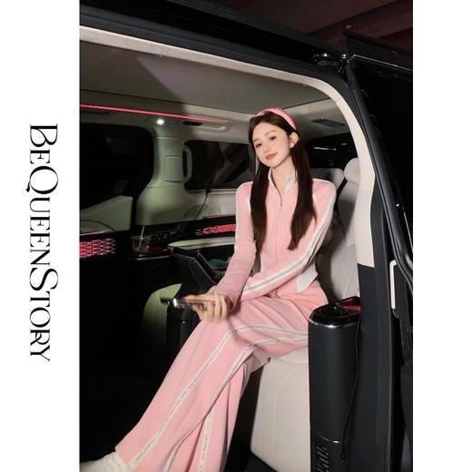 【孤品样衣，不退不换】【甜心教练】气质女装高级感时尚休闲撞色秋款运动套装 商品图3