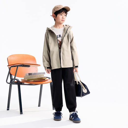 【实体店同款】男童全腰针织单裤秋季新款安奈儿童装AB536113 商品图3