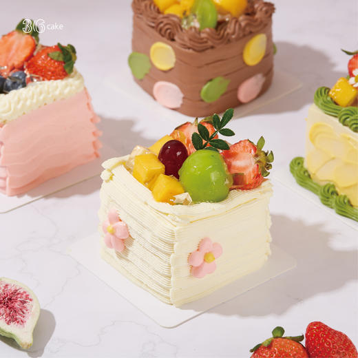 盛夏绮梦·四拼小方奶油蛋糕 商品图3
