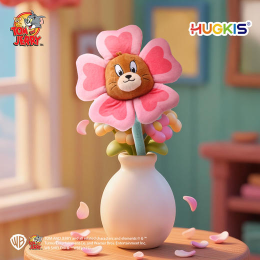 【正版授权】猫和老鼠花瓶CP毛绒玩具卡通汤姆猫变身花瓶玩偶杰利鼠花朵礼物公仔 商品图3