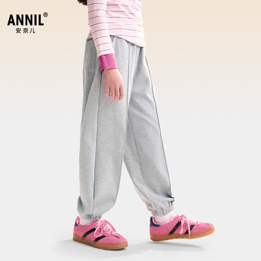 女童全腰针织单裤秋季新款安奈儿童装EG536509 商品图1