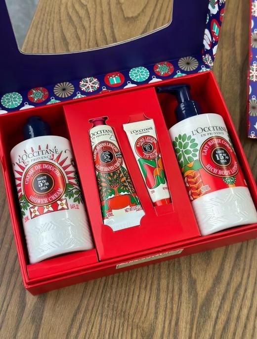 【520情人节好礼价】（清仓）欧舒丹圣诞限定日落琥珀乳木果套装 商品图1