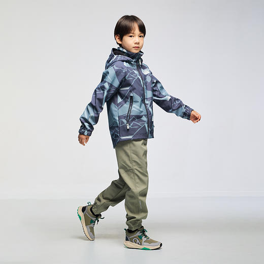 芬兰reima2025男女儿童中童拒风抓绒保暖拒水透气舒适运动软壳裤 商品图4