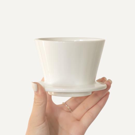 冰瞳B75咖啡滤杯-陶瓷|暖白色 商品图3