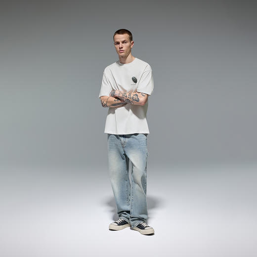 【商场同款】CHINISM赤尘 铆钉烫贴速干t恤男夏季休闲凉感短袖 商品图4