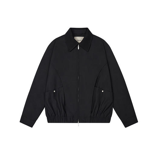 CHINISM赤尘 行政夹克外套男复古美式春季黑色翻领男士工装上衣 商品图4