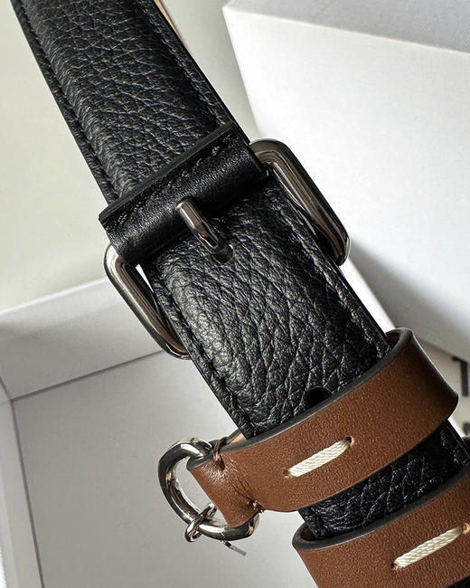 现货 THS-无 M6家 荔枝纹小牛皮细款腰带 CR234 商品图7