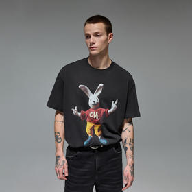 【商场同款】CHINISM赤尘 趣味数码印花短袖T恤男2025夏季半袖