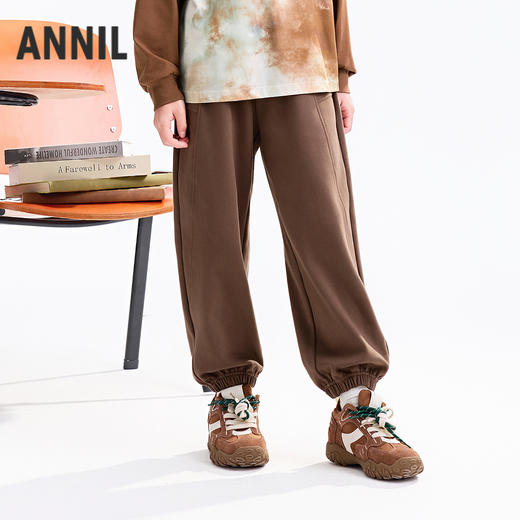 【实体店同款】男童全腰针织单裤秋季新款安奈儿童装AB536110 商品图1