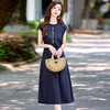 时尚无袖连衣裙，气质收腰显瘦洋气减龄裙子HR-LMYS8848 商品缩略图3