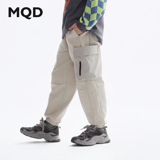 【MQD】童装男童裤子2025春装新款儿童针织裤工装裤运动裤休闲长 商品图0