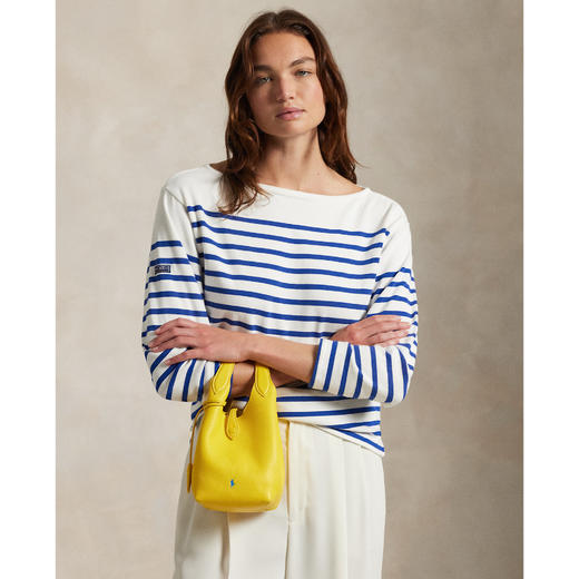 单品包邮现货 THS-限时 RL马球家  Polo play系列皮革小号托特包 水桶包 3色 CQ1409 商品图8