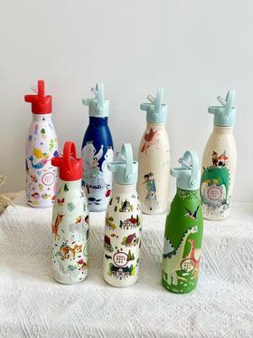 COOL BOTTLES惊奇世界系列保温杯350ml✨来自西班牙的设计师品牌 3D印花杯身，7层杯壁工艺内部抽真空技术❗保热18h、保冷36h 保温效果卓越 304不锈钢