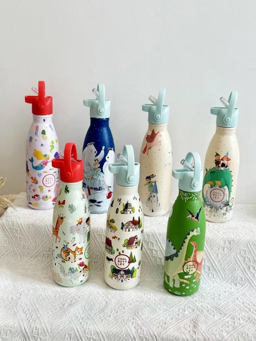COOL BOTTLES惊奇世界系列保温杯350ml✨来自西班牙的设计师品牌 3D印花杯身，7层杯壁工艺内部抽真空技术❗保热18h、保冷36h 保温效果卓越 304不锈钢 商品图0