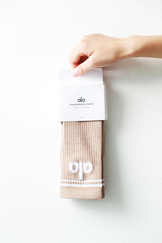 好甜好迷人，大毛巾厚底+字母提花。时髦复古常规筒运动袜C081258 商品图13