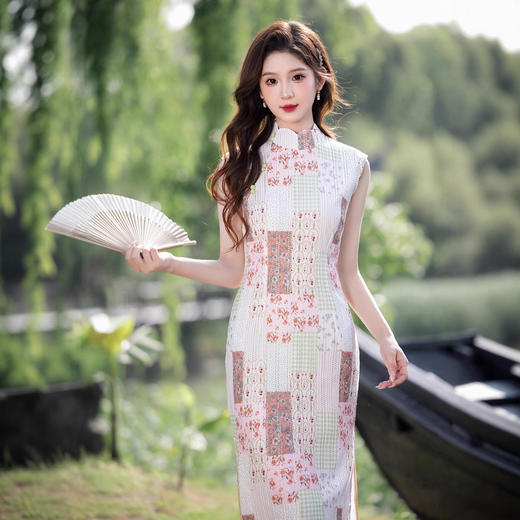 MYJ 国风旗袍无袖改良新中式连衣裙气质 商品图1