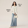 【08/12新品】熙世界醋纤混纺圆领长袖衬衫女2025秋季新款优雅气质套头宽松上衣 商品缩略图2