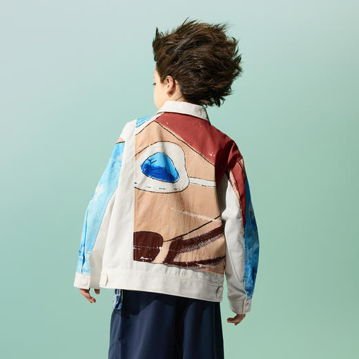 【MQD】【国潮系列】男童外套25新款宝宝春季儿童衬衫夹克上衣 商品图2