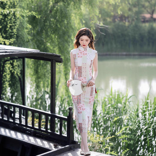 MYJ 国风旗袍无袖改良新中式连衣裙气质 商品图0