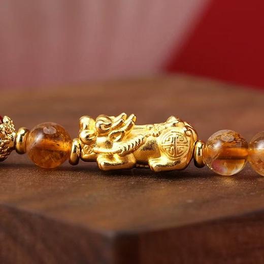 吉瑞如意手串 黄水晶貔貅手串 商品图3
